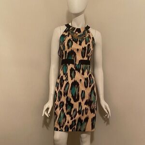 {David Meister} Animal Print Dress